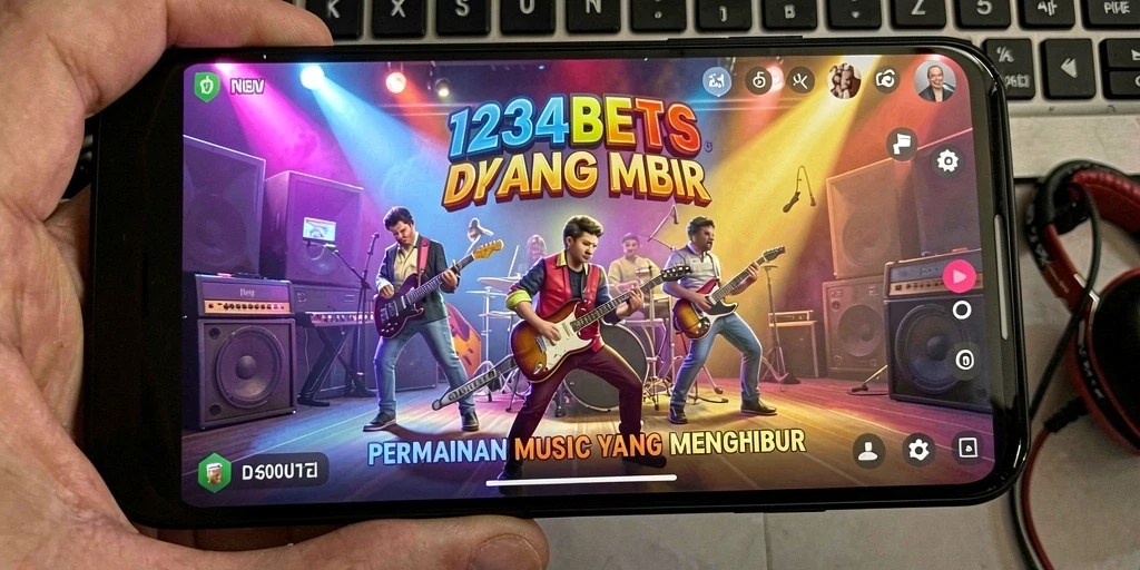 Tampilan gameplay seru dari 1234BETS yang penuh musik.