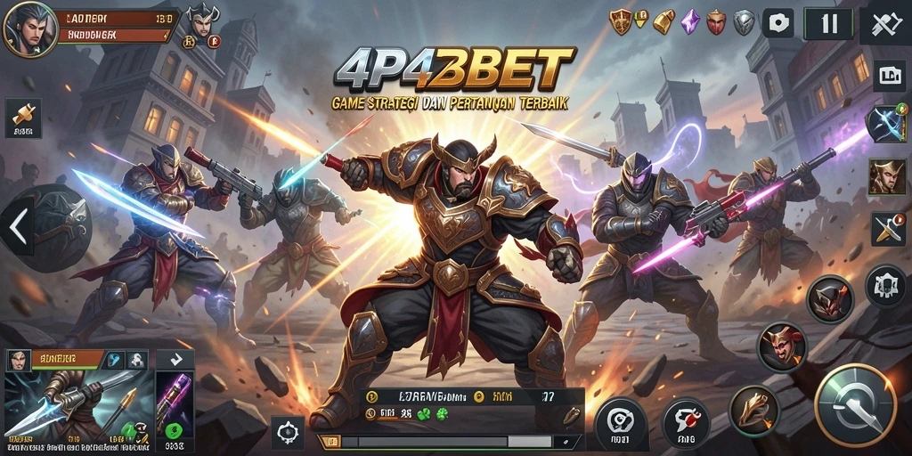 Tampilan gameplay seru 4P4PBET dengan aksi strategi.