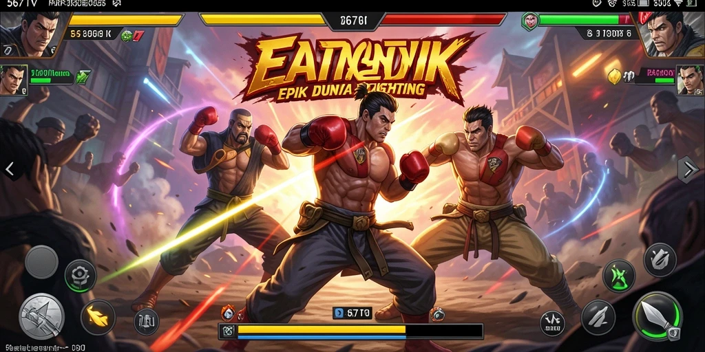 Screenshot gameplay 567TV menampilkan pertarungan yang mendebarkan dan karakter yang kuat.
