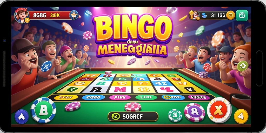 Tampilan gameplay Bingo yang seru dari 8G8G.