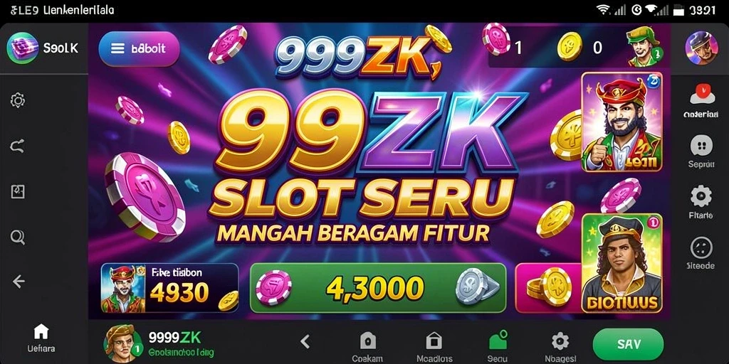 Screenshot gameplay <strong>999ZK</strong> menampilkan keseruan permainan Slot.