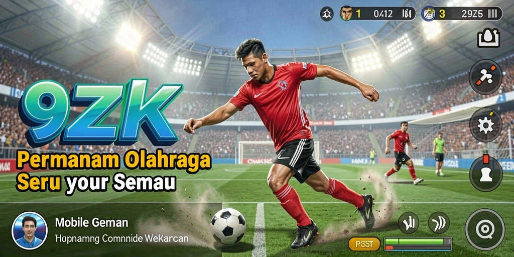 Gameplay seru dalam pertandingan olahraga kompetitif di 9ZK.