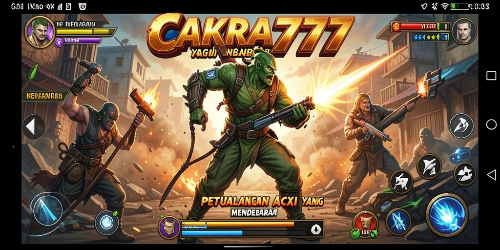 Tampilan gameplay seru di CAKRA777 dengan aksi mendebarkan.