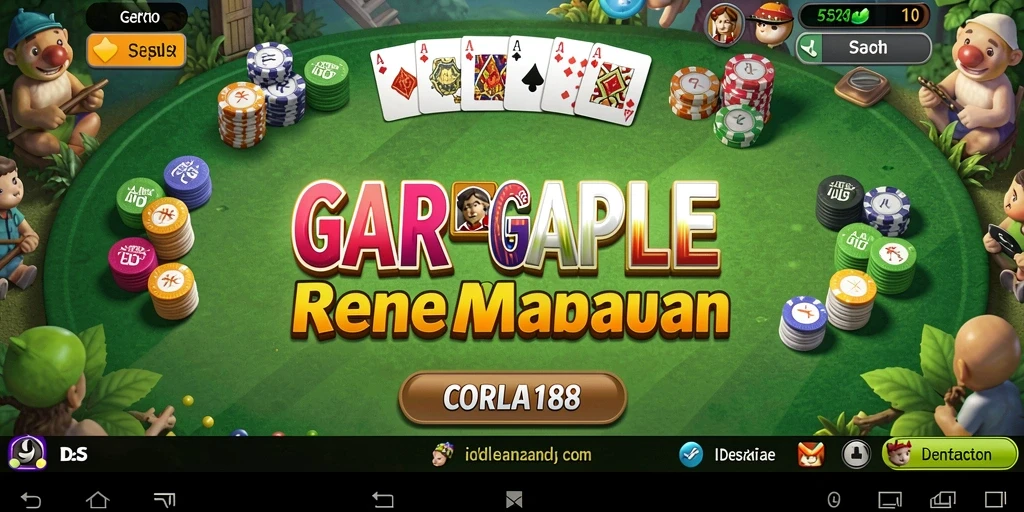 Tampilan gameplay CORLA188 dengan suasana Gaple yang seru.