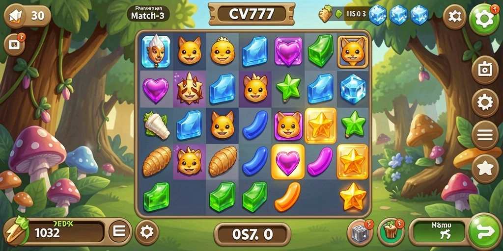 Gameplay seru dengan tantangan mencocokkan objek berwarna.
