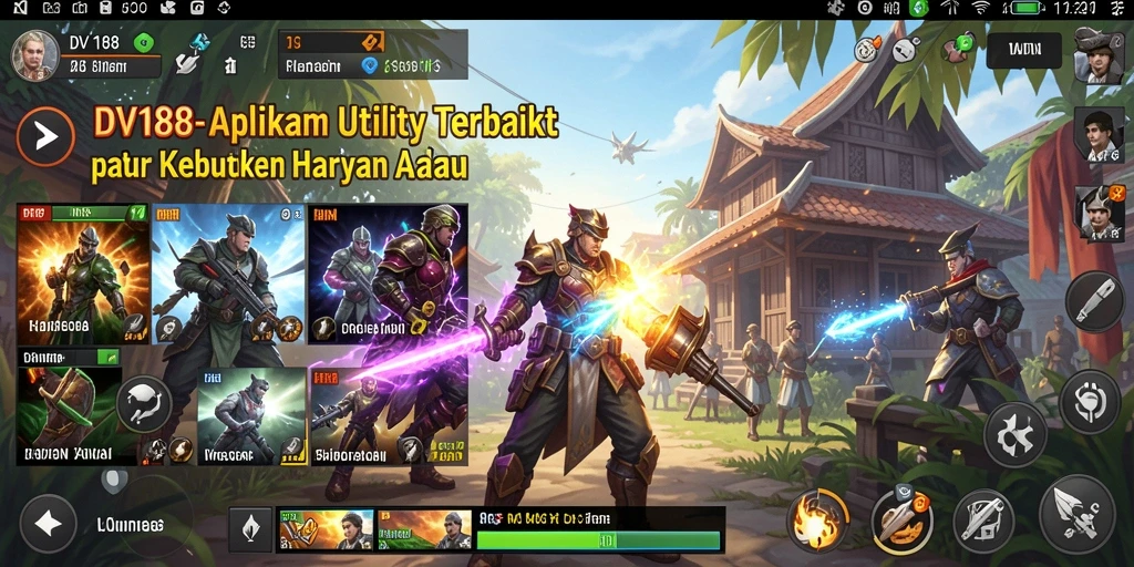 Tampilan aplikasi DV188 dengan fitur manajemen tugas yang canggih.