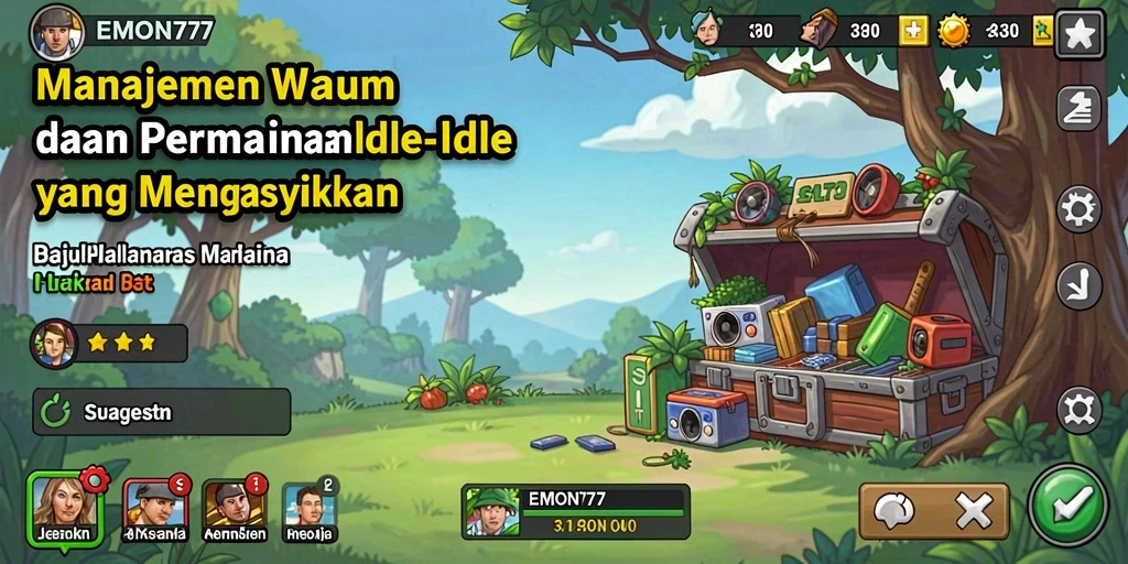 Tampilan gameplay Idle yang menarik di EMON777.
