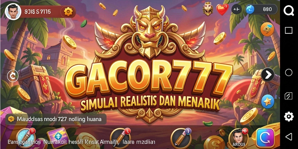 Tampilan utama gameplay GACOR777 yang menarik dan interaktif.