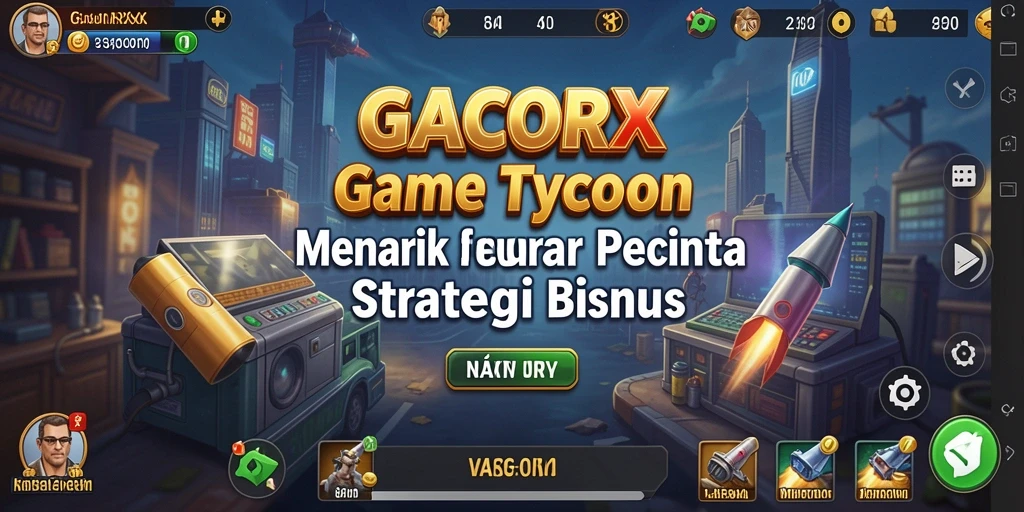 Tampilan gameplay GACORX yang menampilkan strategi Tycoon.