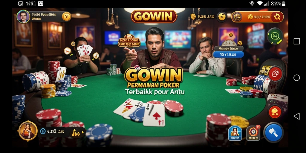 GOWIN menunjukkan gameplay poker yang seru dan kompetitif.