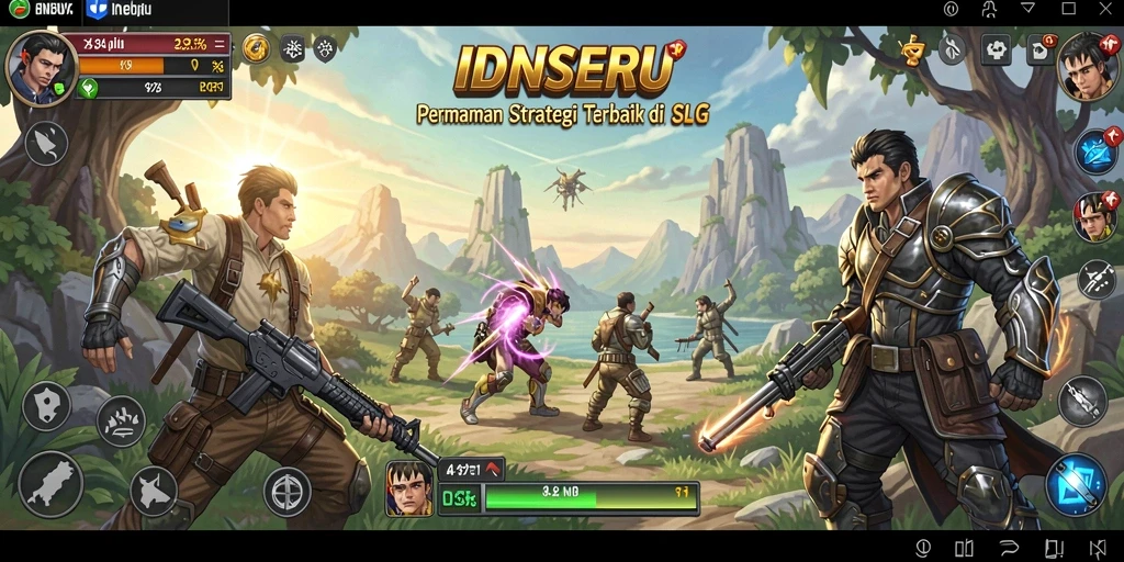 Screenshot gameplay menampilkan aksi pertempuran dalam <strong>IDNSERU</strong>.