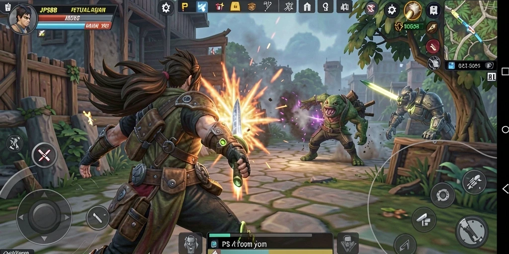 Tangkapan layar utama JPS88 menampilkan aksi mendebarkan dalam gameplay.