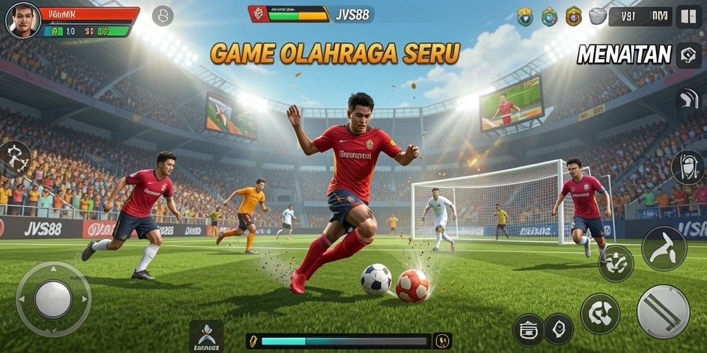 Screenshot JVS88 yang menunjukkan aksi seru dalam pertandingan olahraga.
