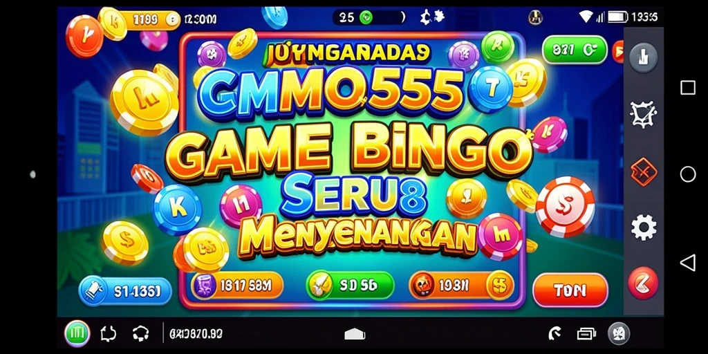 Screenshot MPO555 menampilkan gameplay Bingo yang seru dan interaktif.