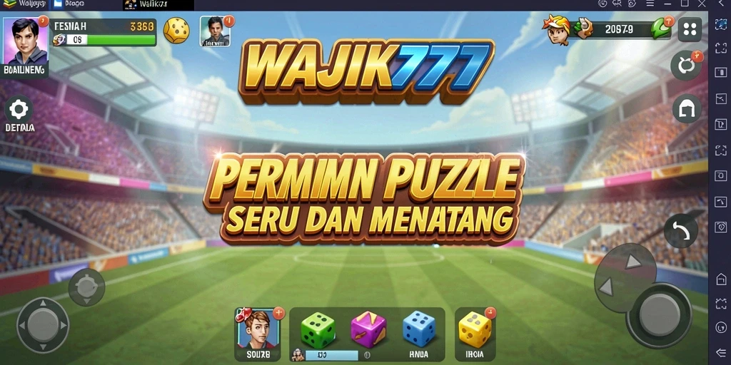 Screenshot gameplay WAJIK777 menampilkan tantangan Puzzle yang menarik.