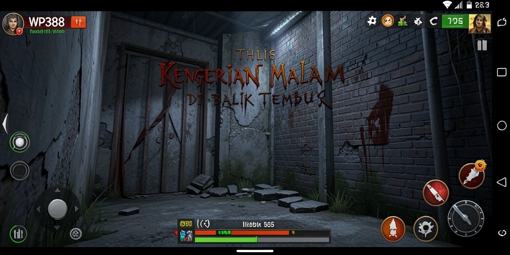 Gameplay WP888 menampilkan kengerian yang mendalam dan menegangkan.